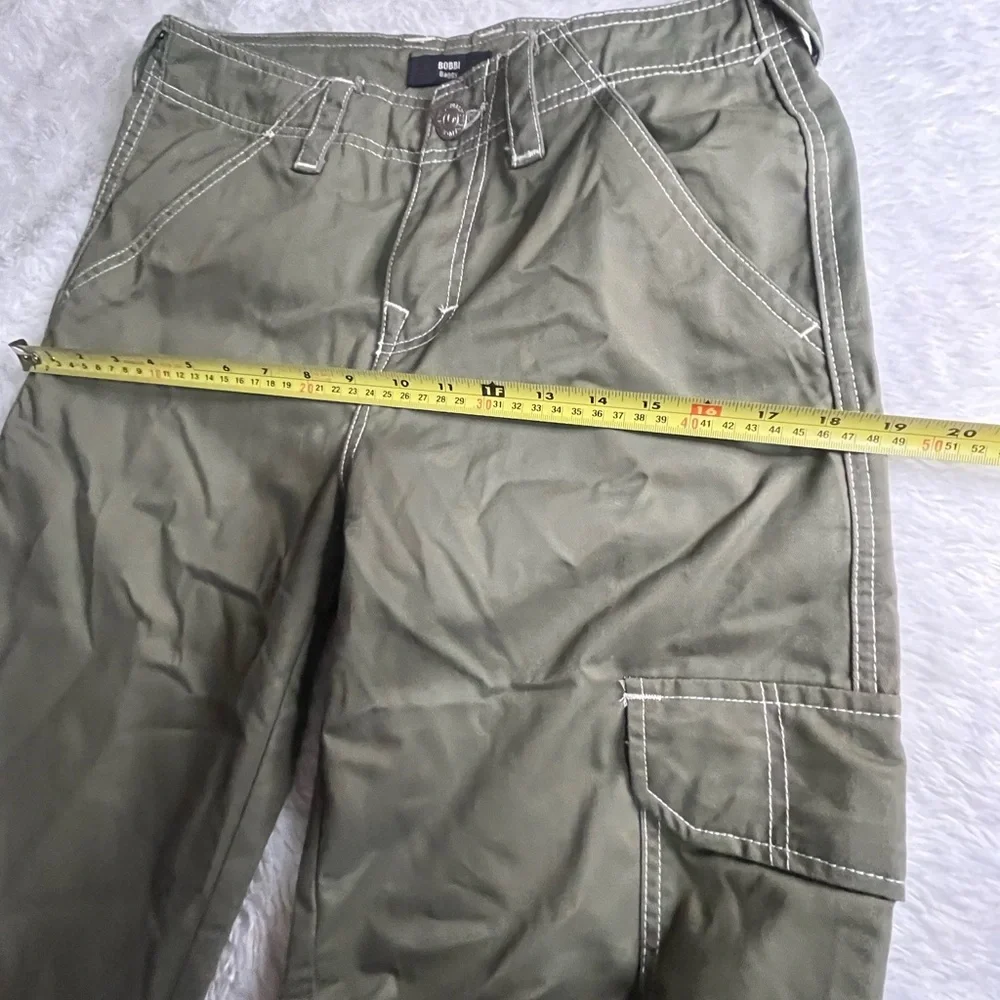 TRUE RELIGION OLIVE/MILITARY BOBBI BAGGY CARGO JOGGERS BIG T PANTS SIZE 26